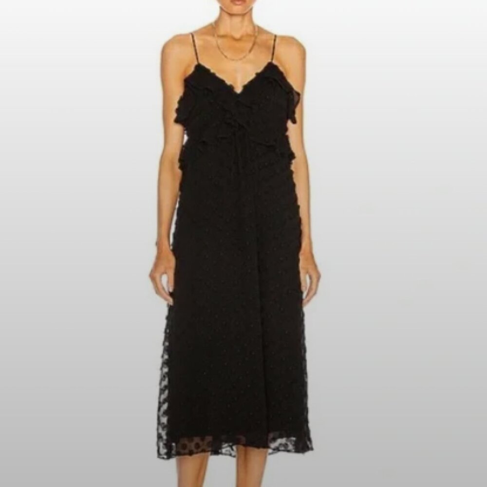 Zimmerman Chiffon Jacquard Midi Slip Dress